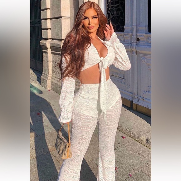 BRAND NEW white desert set - Picture 3 of 3